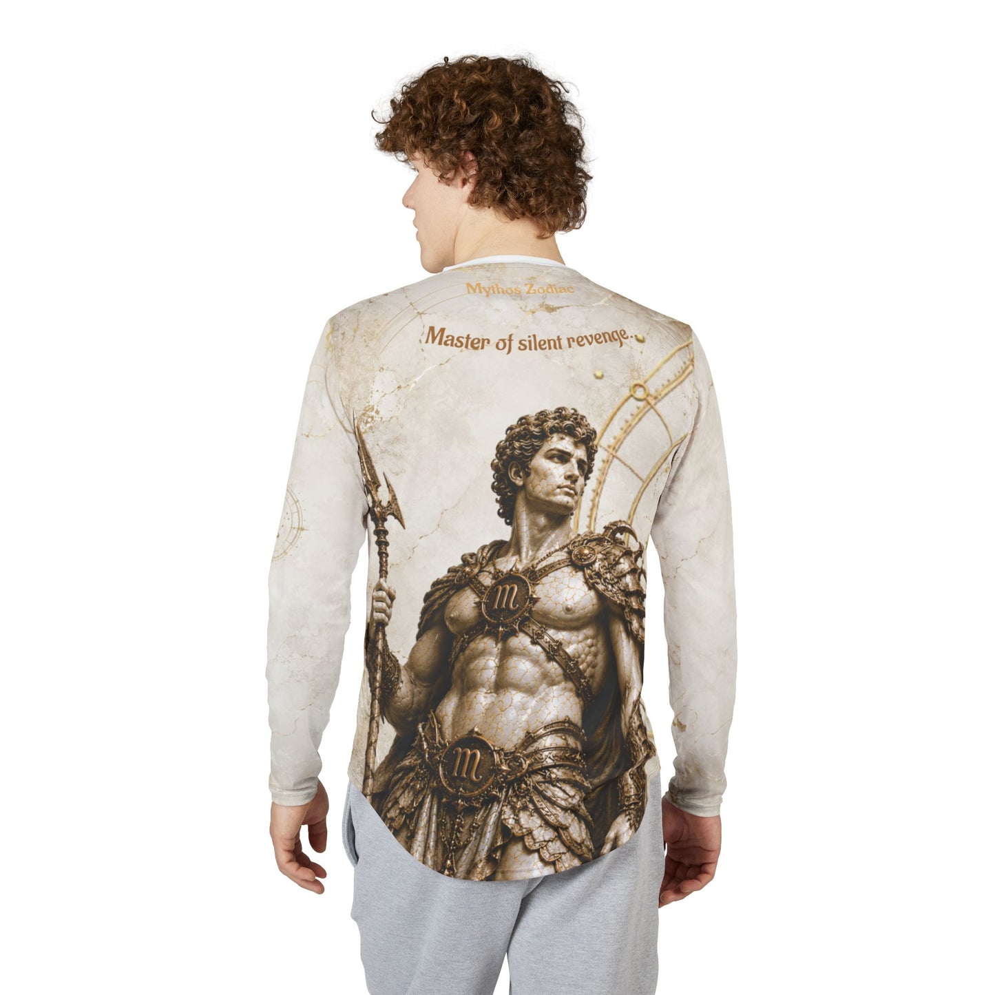 Scorpio Mythic Armor Tee, Dark Zodiac Apparel, Custom Astrology Birthday Present