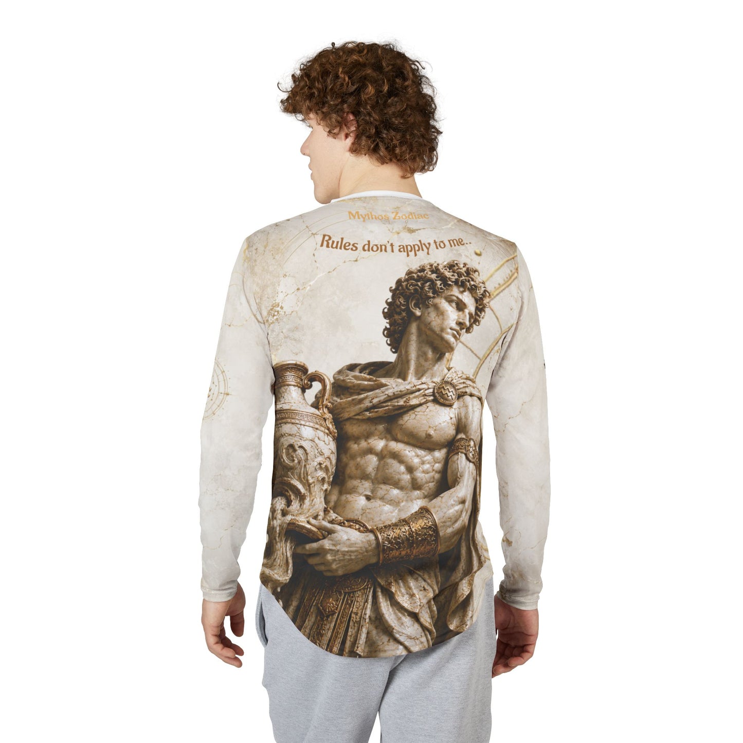 Aquarius Mythic Armor Tee, Unique Zodiac Apparel, Custom Astrology Present