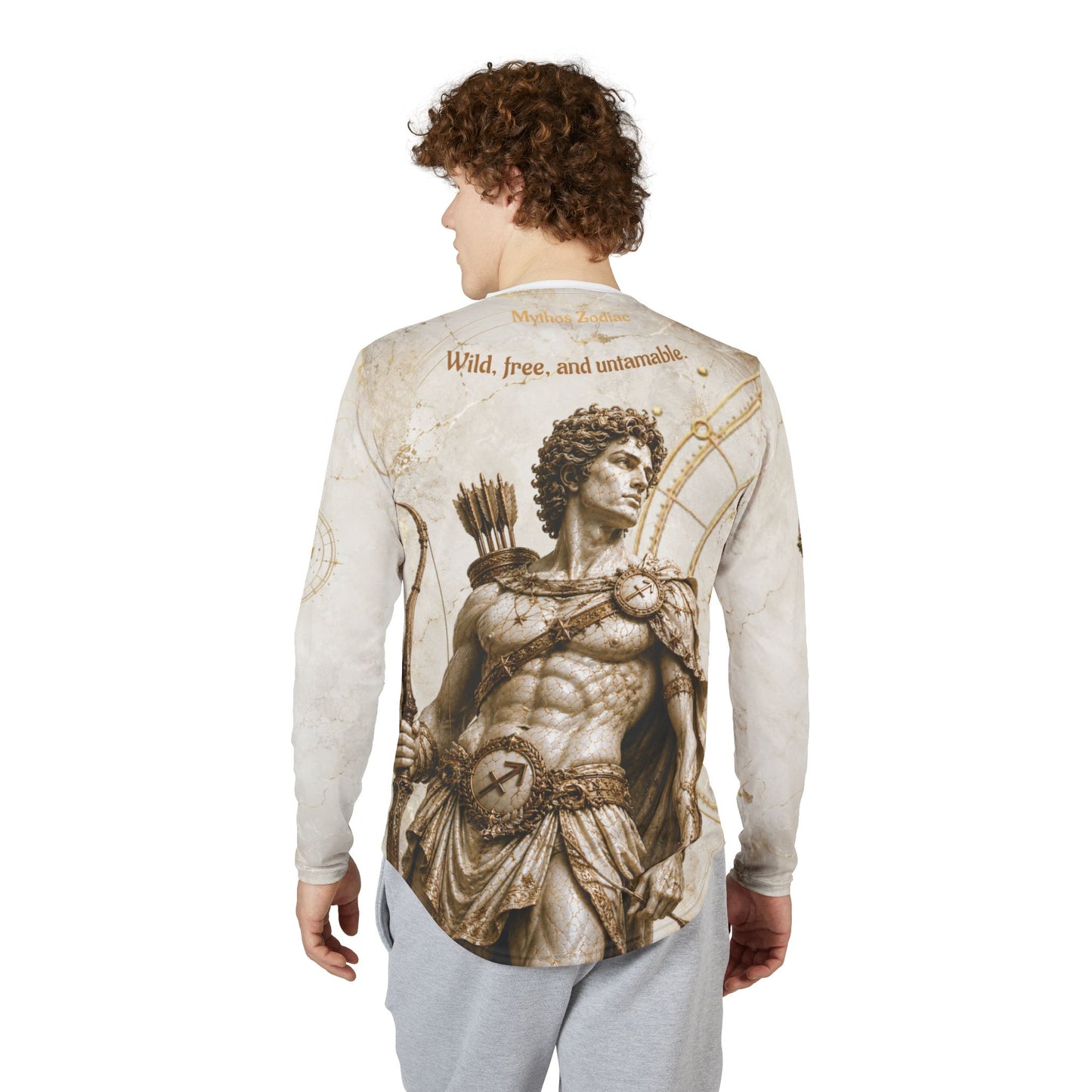 Sagittarius Mythic Armor Tee, Custom Zodiac Apparel, Adventure Astrology Present