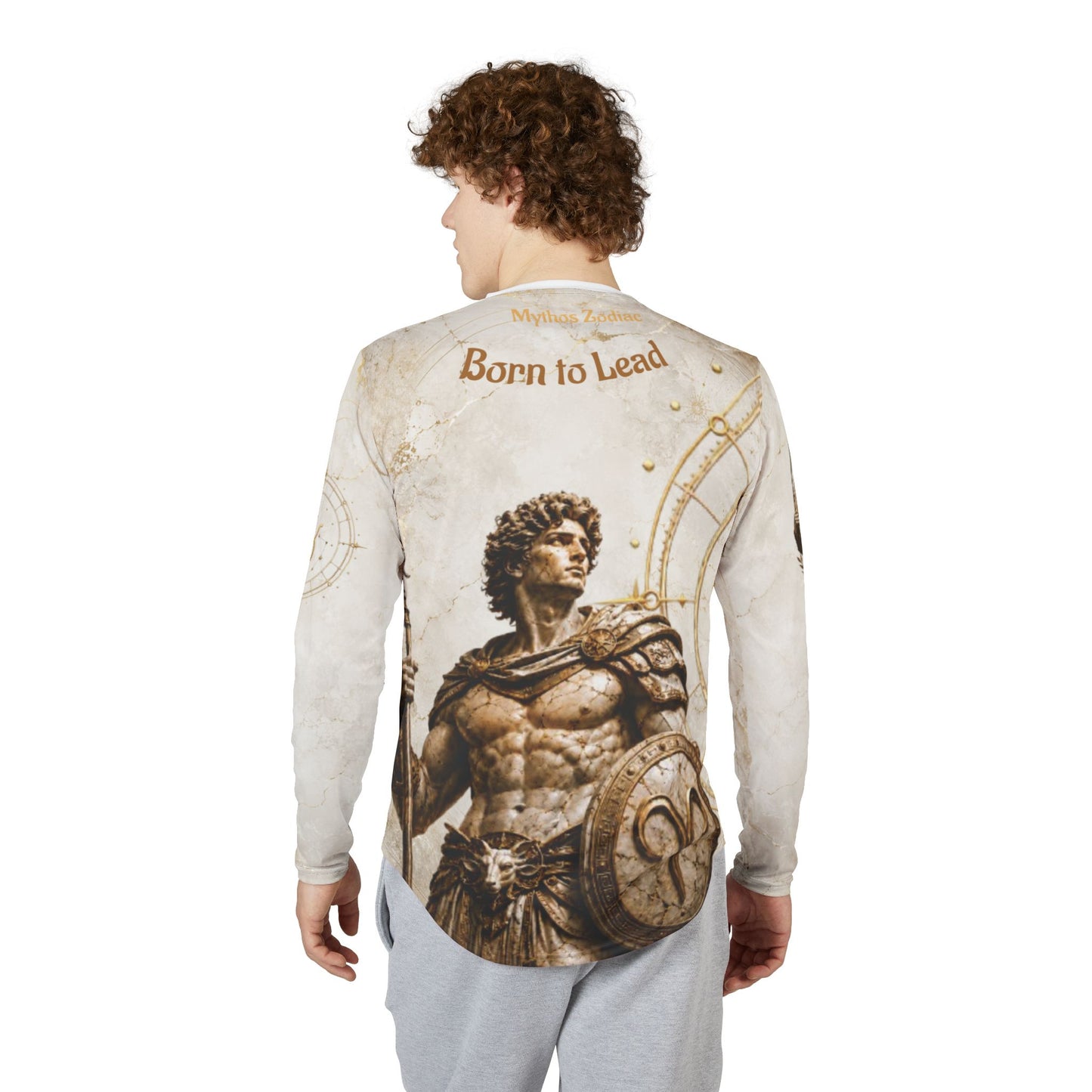 Aries Zodiac Ram Graphic Long Sleeve Shirt | Born to Lead astrology