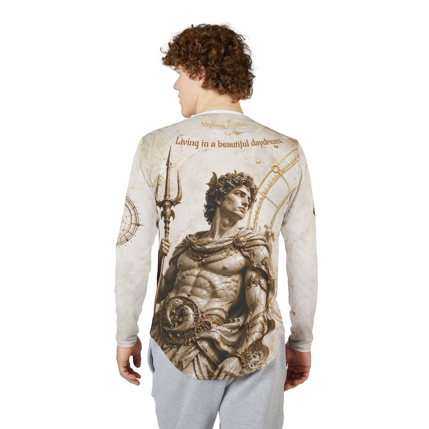 Pisces Mythic Armor Tee, Dreamy Zodiac Apparel, Personalized Birth Chart Present