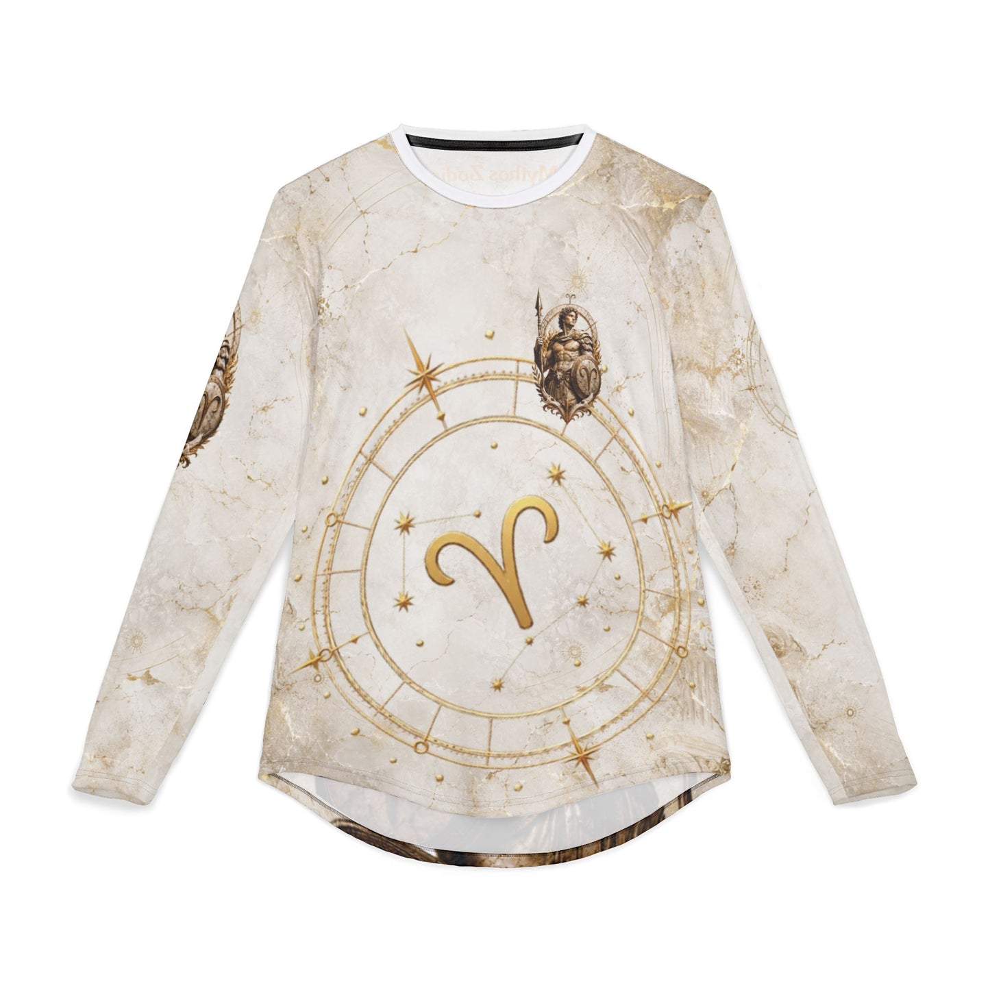 Aries Zodiac Ram Graphic Long Sleeve Shirt | Born to Lead astrology
