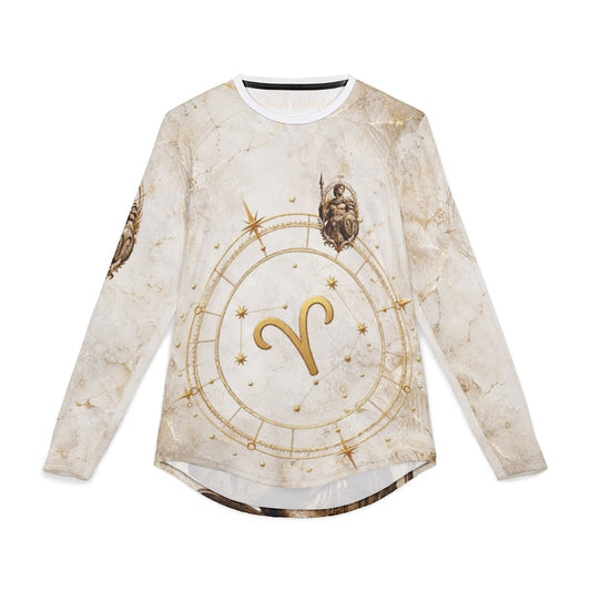 Aries Zodiac Ram Graphic Long Sleeve Shirt | Born to Lead astrology
