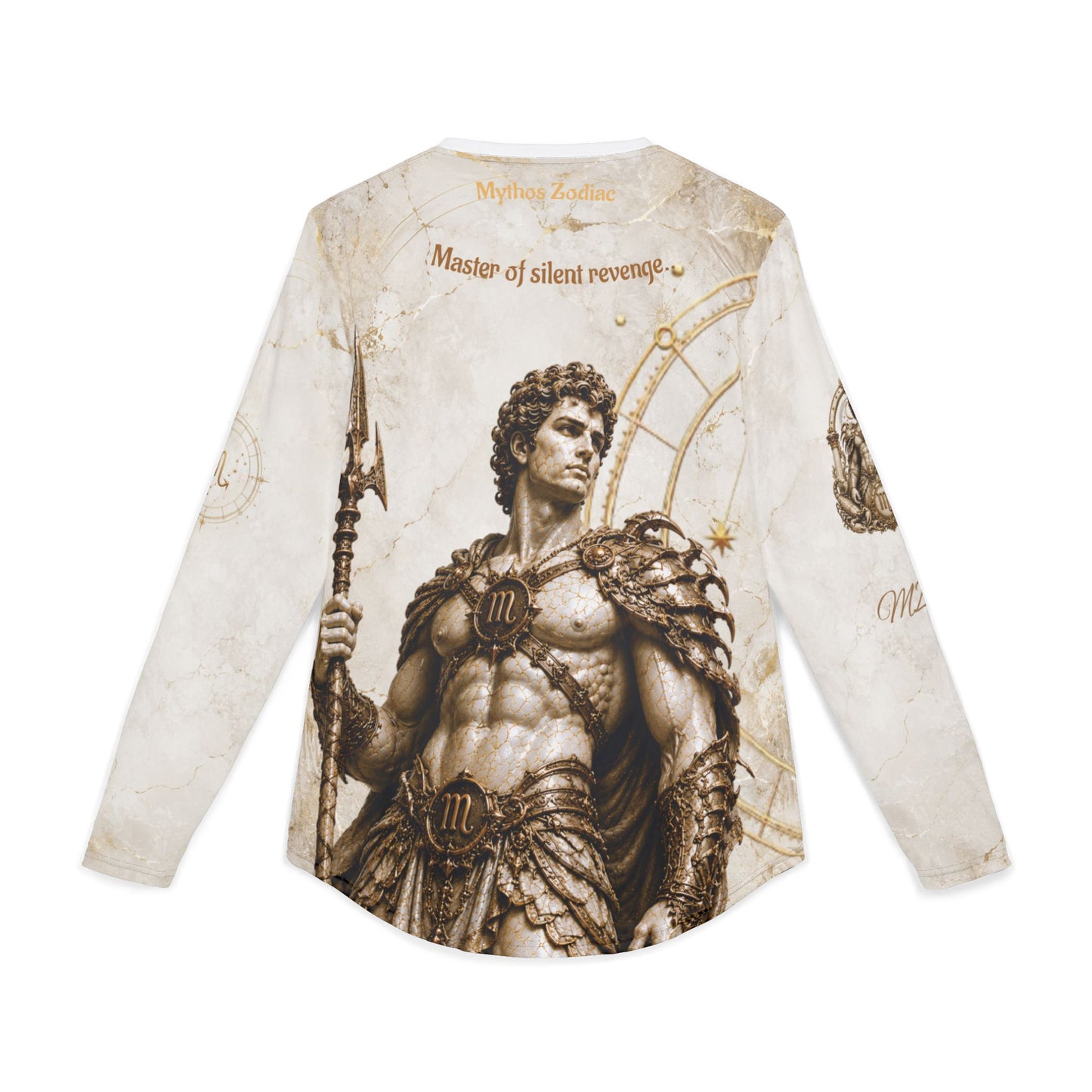 Scorpio Mythic Armor Tee, Dark Zodiac Apparel, Custom Astrology Birthday Present