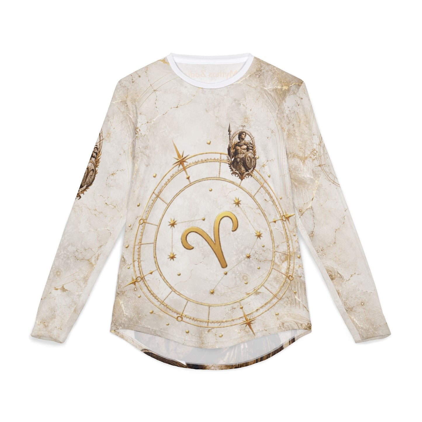 Aries Zodiac Ram Graphic Long Sleeve Shirt | Born to Lead astrology