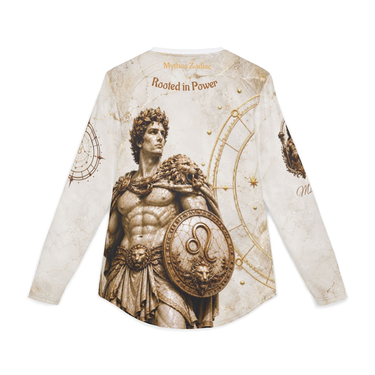 Taurus Zodiac Artwork Long Sleeve Shirt | Astrological Statue Design