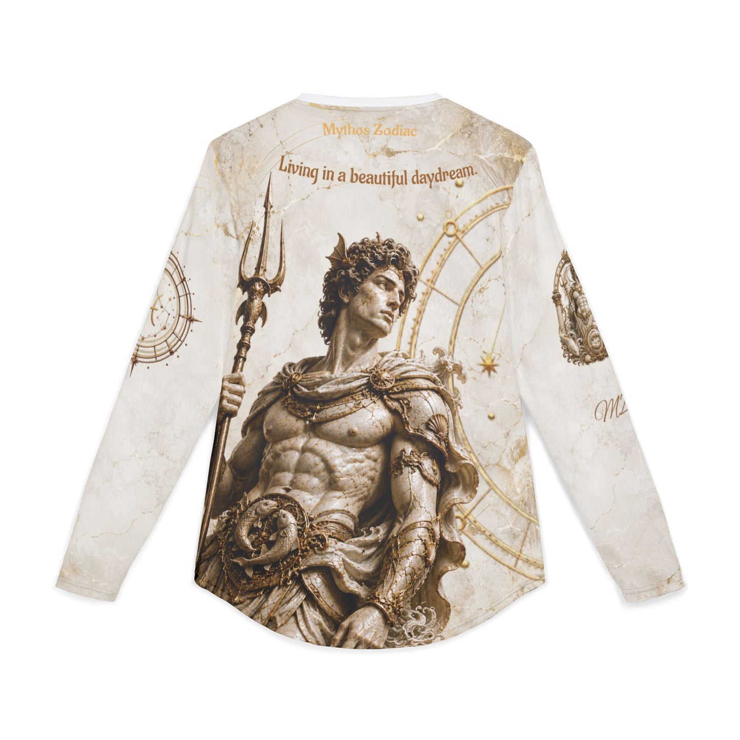 Pisces Mythic Armor Tee, Dreamy Zodiac Apparel, Personalized Birth Chart Present