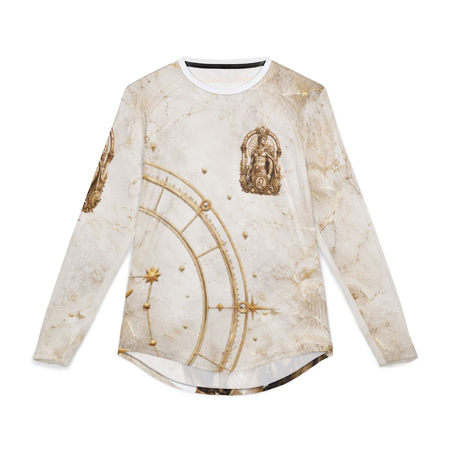 Leo Zodiac Warrior illustration long sleeve shirt | Astrology, Roman statue, celestial clock