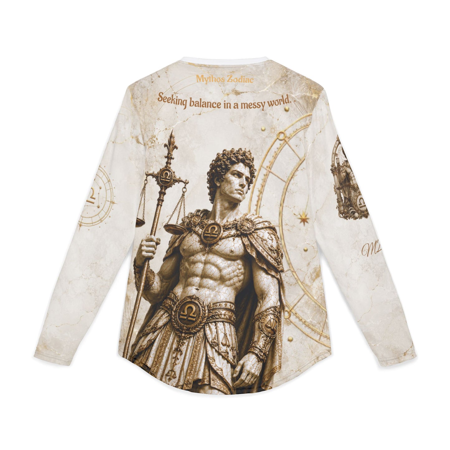 Libra Mythic Armor Tee, Personalized Zodiac Apparel, Romantic Astrology Present