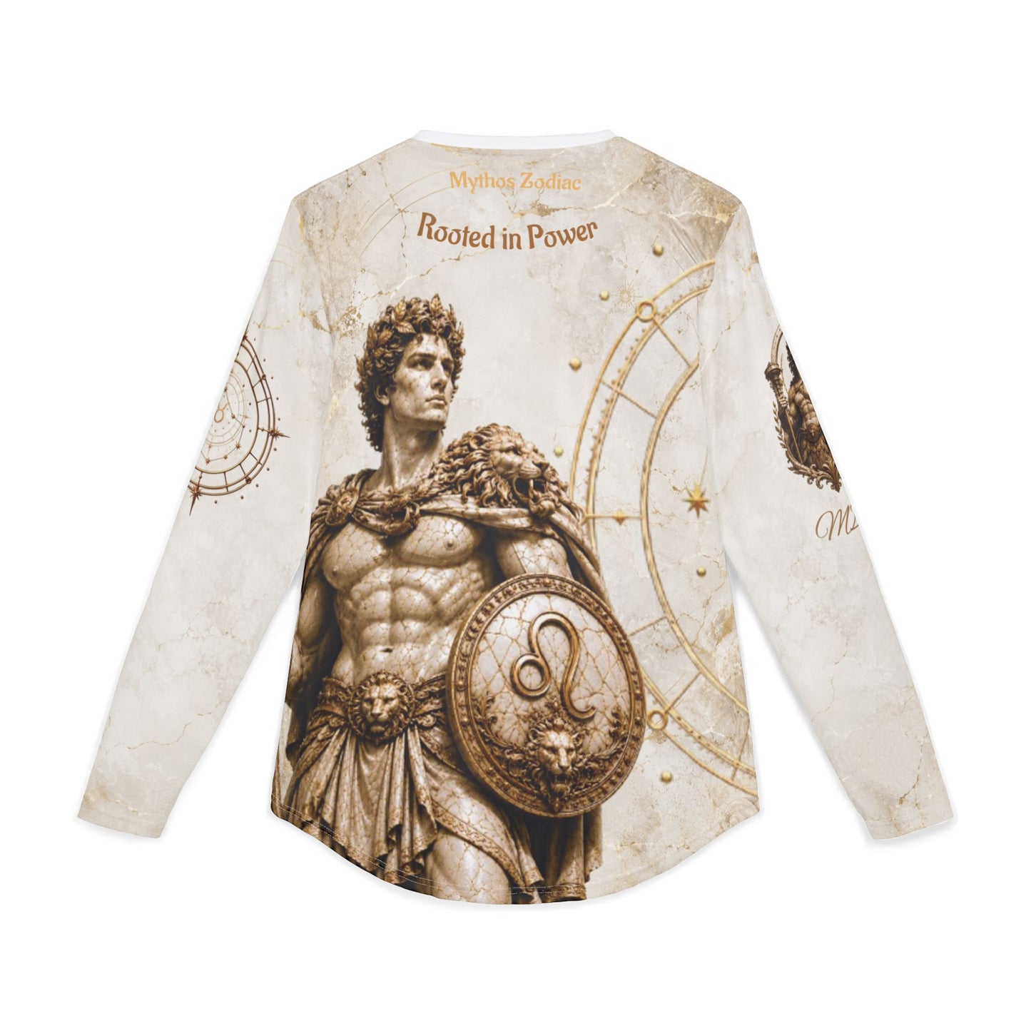Taurus Zodiac Artwork Long Sleeve Shirt | Astrological Statue Design