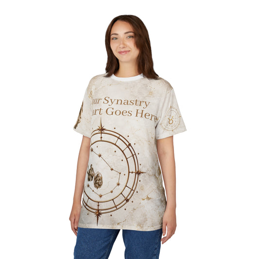 Personalized Couple Zodiac Shirt, Custom Synastry Gift, Astrology Anniversary Tee