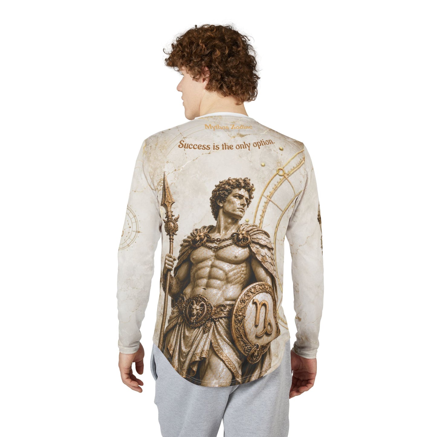 Capricorn Mythic Armor Tee, Personalized Astrology Apparel, Ambition Zodiac Present
