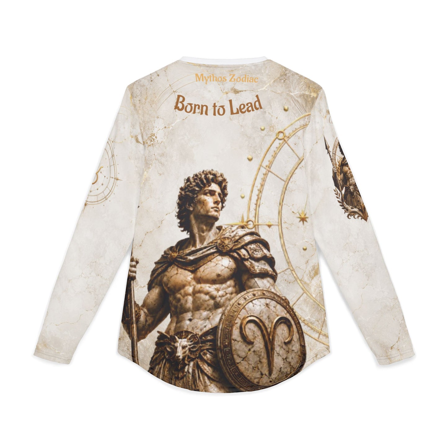 Aries Zodiac Ram Graphic Long Sleeve Shirt | Born to Lead astrology