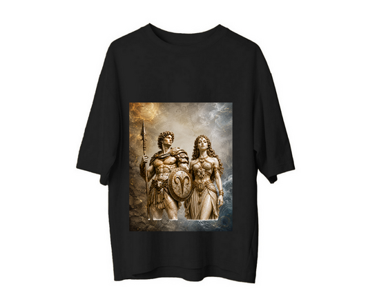 Zodiac Oversize Tee – Beyaz