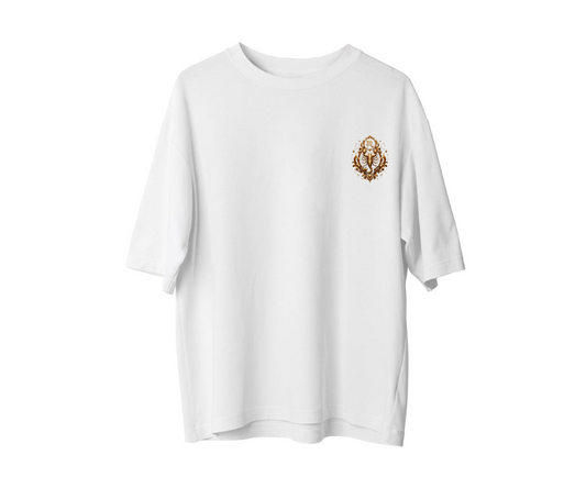 Zodiac Oversize Tee – Beyaz